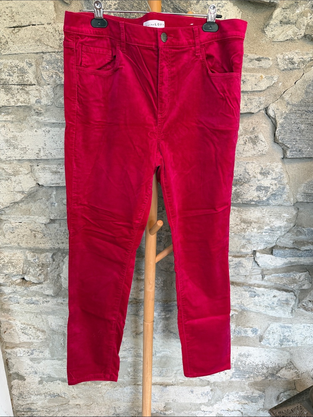 LOFT velvet Skinny Jeans
